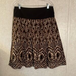 Charter club a line midi skirt size 12. With black waistband. Cotton.